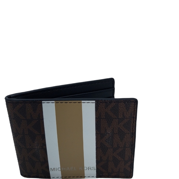 Michael Kors Men's Brown Bi-Fold Card Holder NWOT - Picture 3 of 7